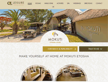 Tablet Screenshot of mokutietoshalodge.com